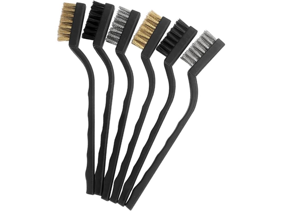 Conjunto De 3 Peças De Ferramentas Em Aço Inoxidável Com Escova Multifuncional E Cabos De Nylon.