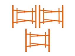 Base Para Placas De Argamassa | Conjunto De 3 | Suportes Dobráveis Em Aço 25x25mm | Altura 50cm | Capacidade 100kg | Pés Monstershop