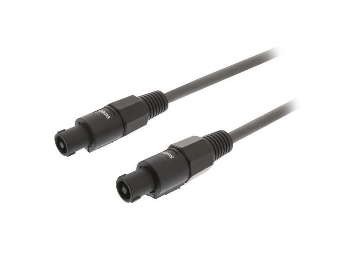 Cabo 2X Speakon Macho 2X1,5Mm Cobre 5 Metros Sweex