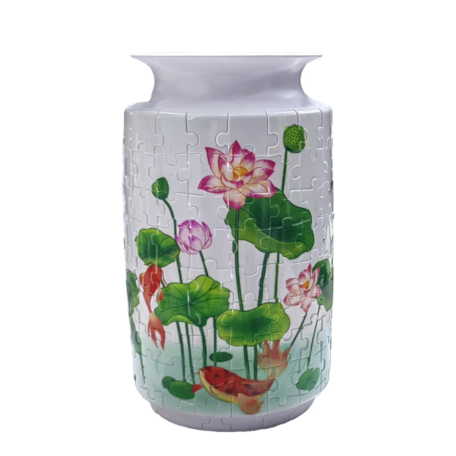 Vaso de Quebra cabeça 3d, Brinquedo Educativo de Plástico para Montar, Decoração para Casa MDUG