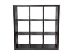 Estante 3x3 Cubos 111x39x111cm Preta KASA