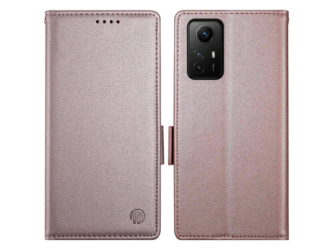 Capa De Couro Com Fecho Magnético Df-010 Para Xiaomi Redmi Note 12s 4g