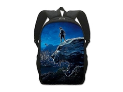 Mochila Escolar Envolvente Pantera Negra B4496, Mochila Criativa De Poliéster Para Estudantes Uji4496