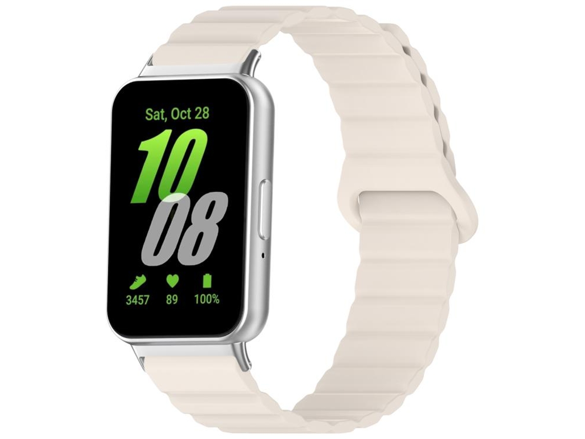 Bracelete para Samsung Galaxy Fit 3 Silicone Brilhante Magnético Loop Starlight XIAOMOYU