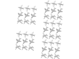 Conjunto De 60 Tachinhas E Alfinetes Em Formato Avião, Ideais Para