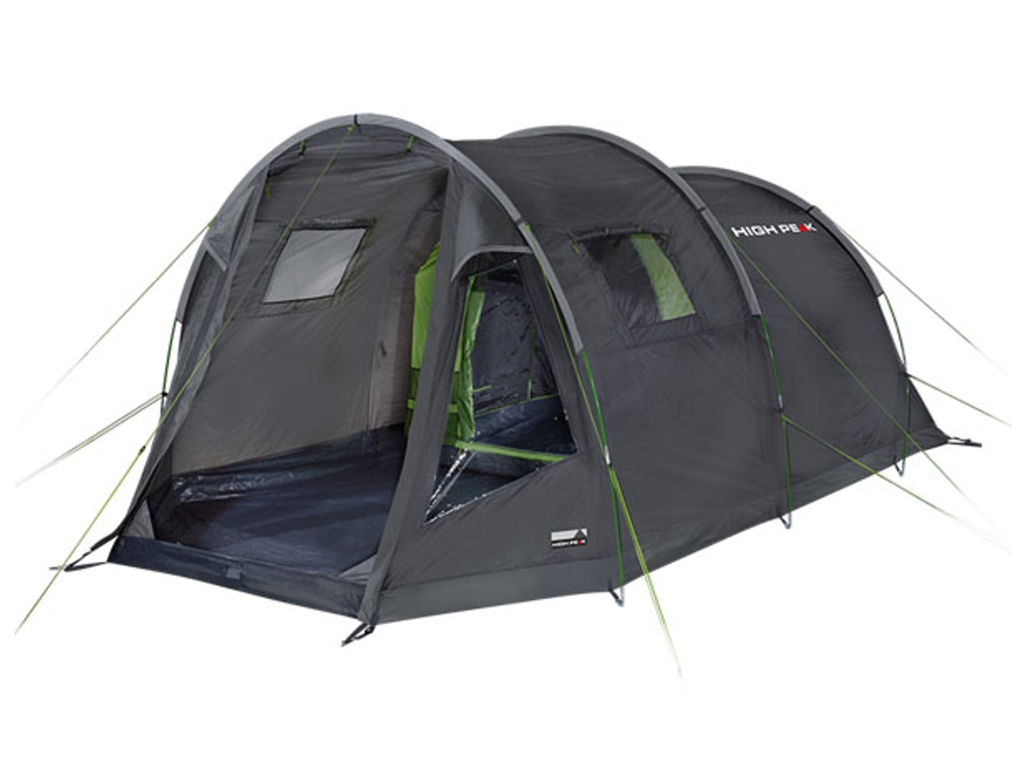 Tenda túnel High Peak Torri 5.0, piso cosido, altura livre de 1,9 m, sem PFC