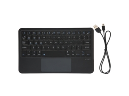 Teclado Inalámbrico Con Panel Táctil, Recargable, para Tabletas Ios Y Android, Bluetooth 3.0, Pequeño Y Portátil.