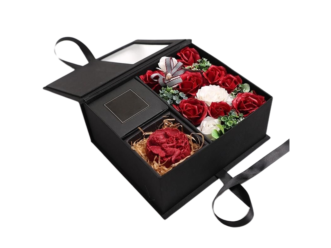 Caja De Regalo De Rosas Románticas Para Ocasiones Especiales