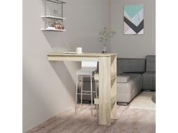 Vidaxl Mesa De Bar P/ Parede 102x45x103,5cm Derivados Madeira Carvalho