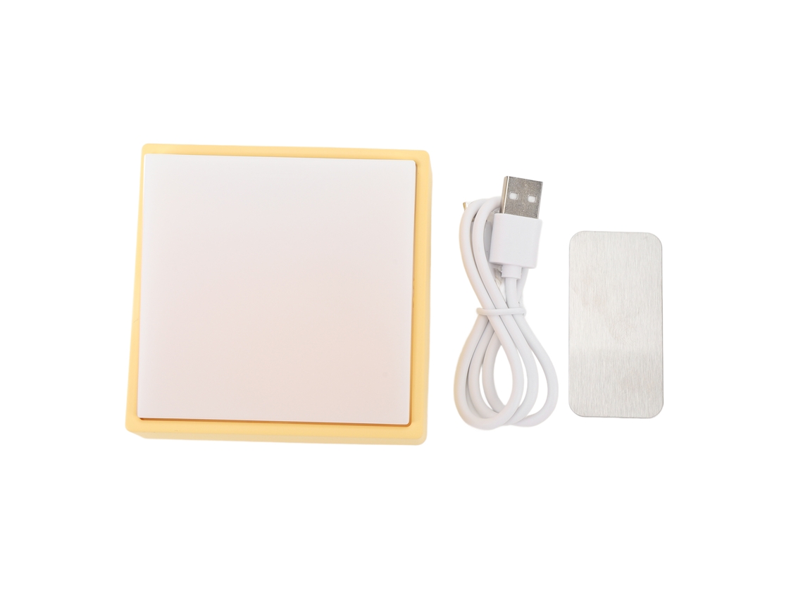 Lámpara de Noche Infantil, recargable, inalámbrica, LED, portátil, regulable, 0.5 W, amarillo | S/MARCA