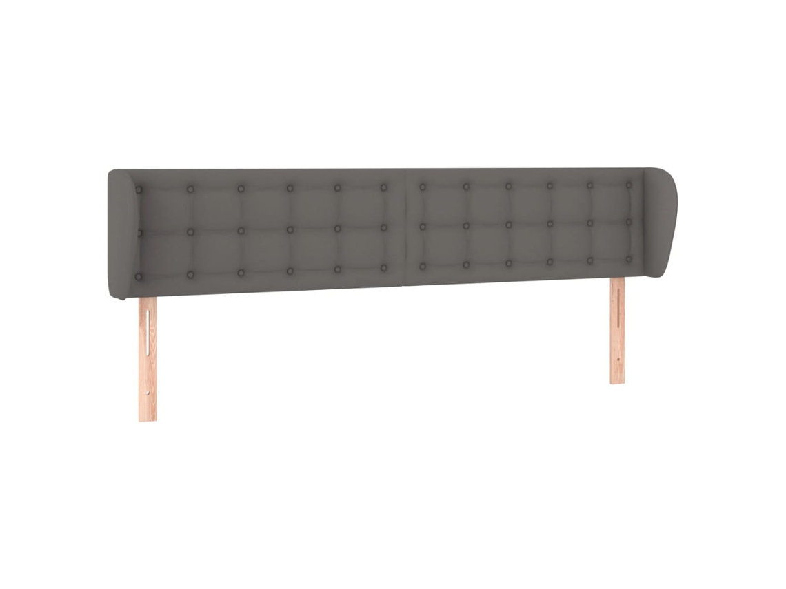 Headboard, Headboards Vidaxl Cinzeto Couro Artificial (183 X 23 X 78/88 Cm)