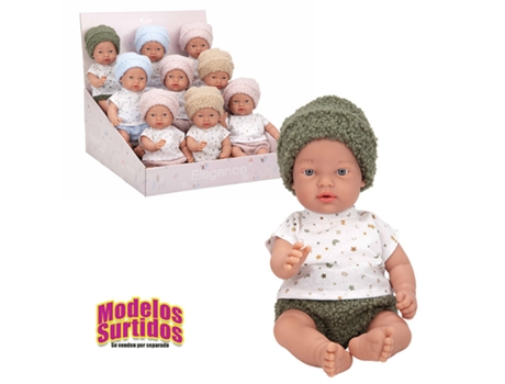 Muñeca Expositor 28 Cm Indy (9 Unidades ) Muãecas Arias (muñeco De Peso)