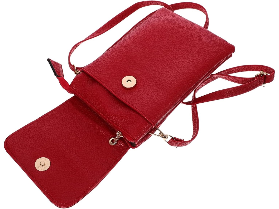 Bolsa De Ombro Feminina Vintage, Leve E Portátil, Em Couro Pu, Para Celular, Com Compartimento Pequeno.