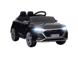 Carro Elétrico Q8 12v, 3-5km/h, Controle, Faróis, Música, Preto