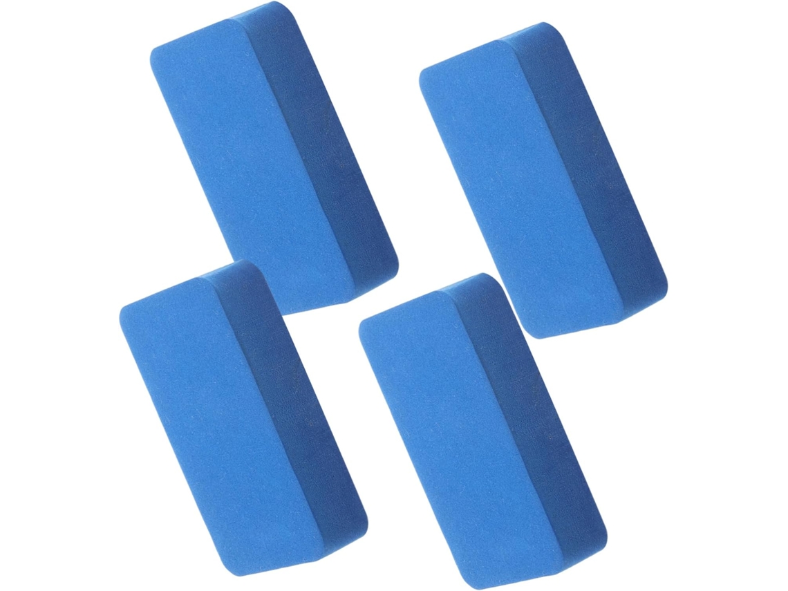 Conjunto De 4 Peças De Esponjas Para Limpeza Manual De Película De Óleo Em Carros, Ideal Para Polimento E Detalhamento Automotivo.
