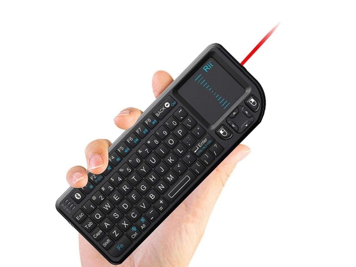 Lurelia Teclado Bluetooth K02, Bluetooth, Sem Fio, Layout Inglês, Cor Azul Para Pc, Tablet, Laptop