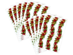 Conjunto De 10 Peças De Borda Natalina Autoadesiva Para Painéis De Exibição.