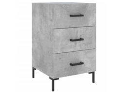 Bedside Cabinet, Bedside Cabinets Vidaxl Cinzeto Madeira Processada (n/a)