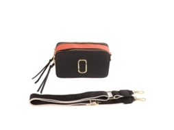 Bolsa De Cámara Para Mulher Retrô De Pu Com Grande Capacidade Bolsa De Ombro Alfabeto Moda Simples Preto Para Comutação