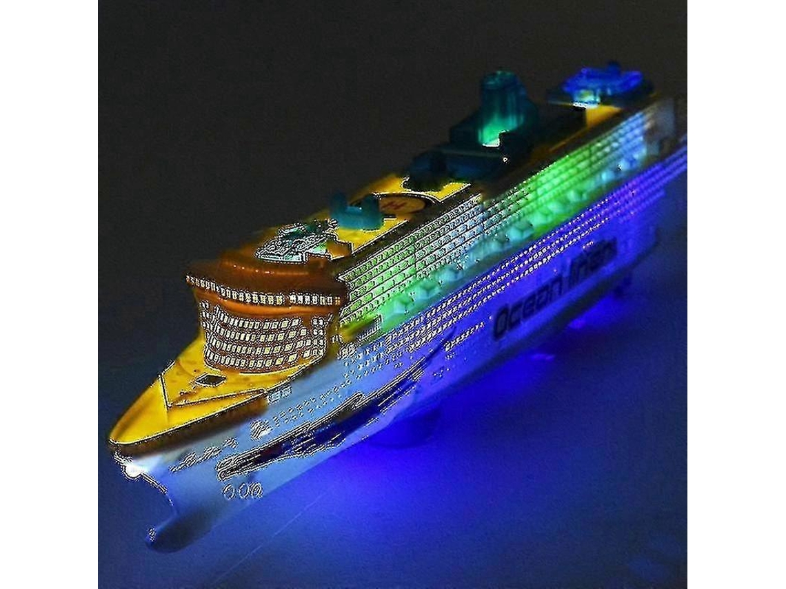 Barco De Brinquedo Com Música E Luzes, Modelo Elétrico Com Função De Recuo