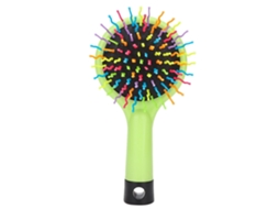 2026 peine de Masaje Antiestático de Plástico Mini Portátil para Peluquería Dibujos Animados (verde)