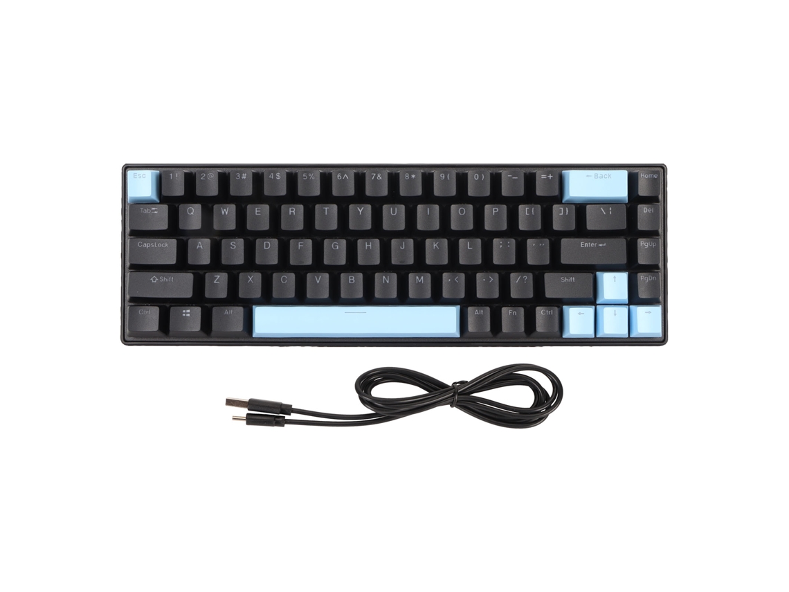 Teclado Gaming LAXISCREED 68 Teclas 10 Modos Rgb
