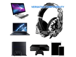 Aetheria fone de Ouvido Gamer Kubite T 173 Over ear Fio 3.5mm com Microfone e Controle de Volume