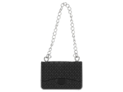 Primerox bolsa de Mão para Boneca Miniatura Cor Viva Trabalho Refinado Acessório Casa de Bonecas 1:12 Preto