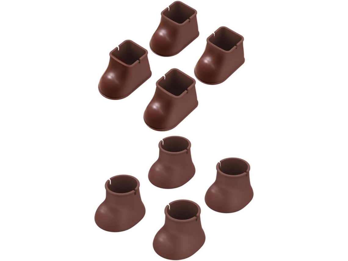 Mipcase Conjunto De 8-protetores Silicone Antiderrapantes Para Pés Cadeiras Em Pisos Madeira Almofadas Protetoras Móveis
