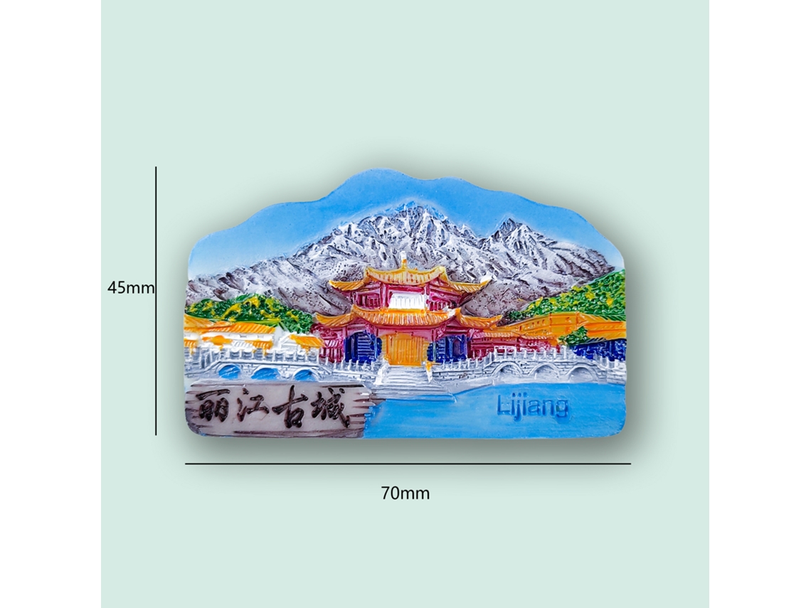 Ímãs De Geladeira 3d Da Cidade Velha De Lijiang, Yunnan (cidade Antiga De Lijiang, Yunnan)
