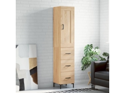Armario alto 34,5x34x180 cm Madera procesada Roble Sonoma