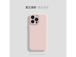 Capa Para Iphone 17 Em Silicone Líquido Ultrafino Com Acabamento Em Pó Cor Areia E Proteção De Lente À Prova De Quedas.