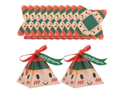 Conjunto De 50 Caixas De Doces Natalinas, Recipientes Para Presentes, Caixas Para Lembrancinhas De Festa De Natal. Hengjian