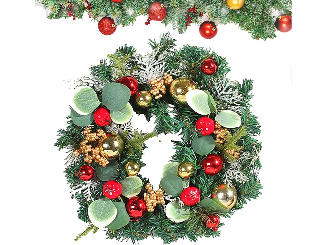 Guirlanda De Natal Para Porta, Decoração De Entrada Para As Festas |