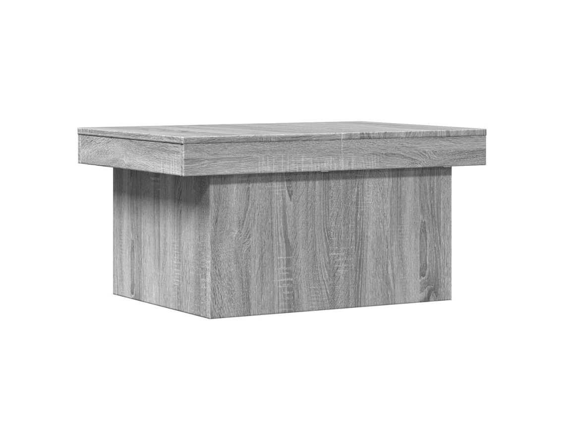 Mesa de centro Cinzento Sonoma Madeira Derivatives MAISON EXCLUSIVE 80x55x40 cm