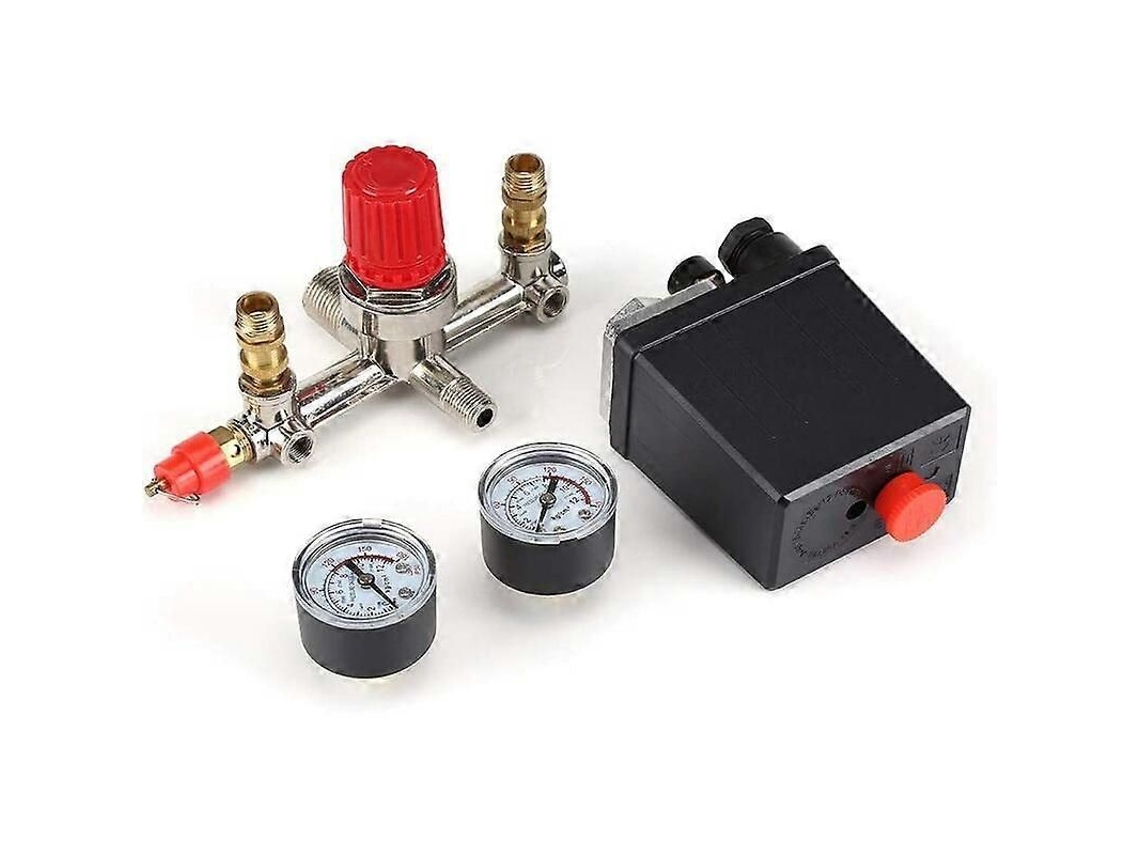 Interruptor De Pressão Para Compressor De Ar: Regulador, Manómetro, Válvula E Acessórios De Controlo Para Compressor