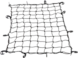 Rede De Carga Elástica De Borracha Preta De 120x90cm Para Fixação No Teto