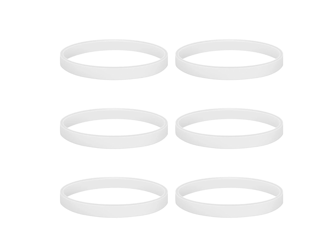 Seis Anéis De Vedação Brancos De 10 Cm, Peças De Reposição Para Liquidificadores Ninja Bl480, Bl680, Bl910 E Ct680.