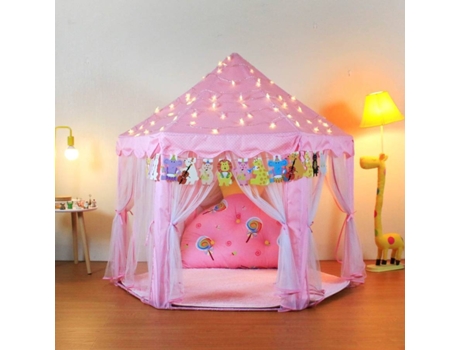 Tenda de Brincar ECSEE Castelo de Princesa (140 x 140 x 135 cm - Rosa)