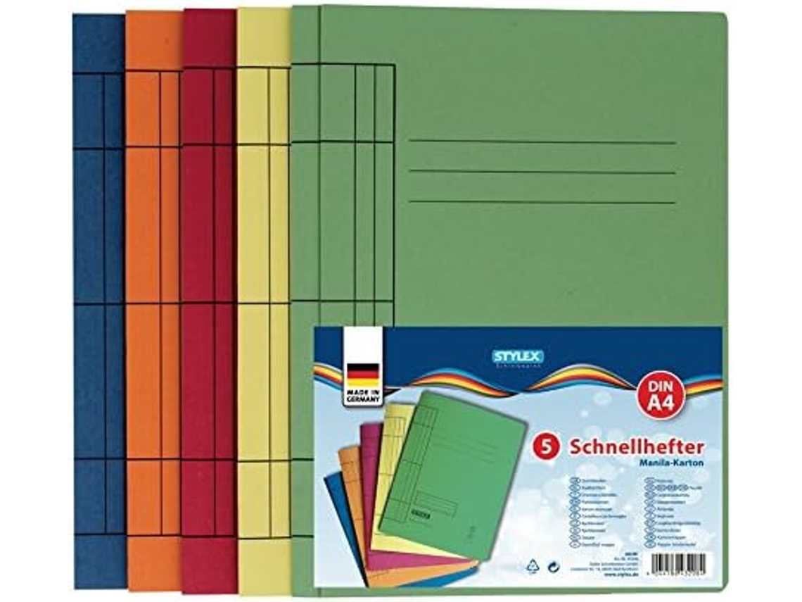 43208 Pastas Com Fecho A4, 5 Unidades Em Cores Sortidas Gokoco