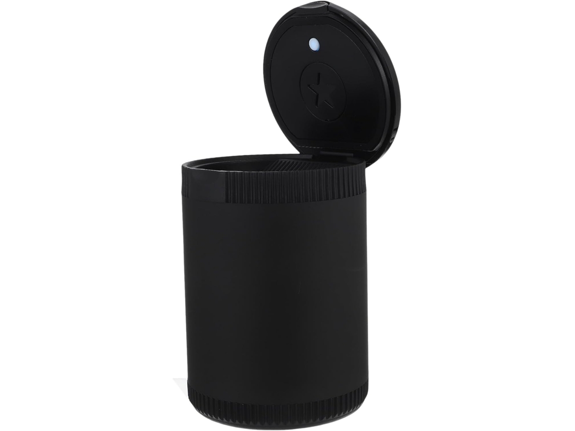 Cinzeiro Portátil Luxshiny Para Carro, Design Criativo, Liga De Alumínio Com Luz Led Recarregável