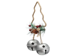 Laxiscreed Bola De Natal Prateada Em Ferro Para Decoração Festiva