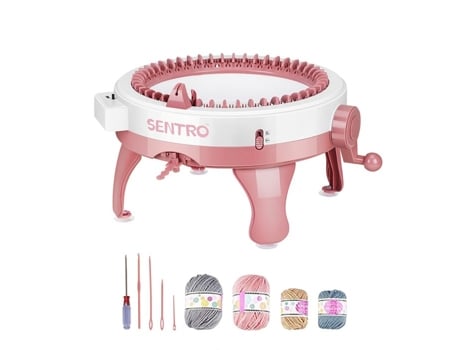 Máquina De Tricotar 48 Agulhas, Com Dispositivo De Armazenamento Das Agulhas, Kit De Tear Inteligente Para Tricotar Duplo