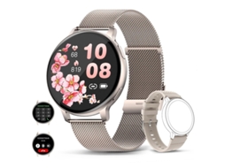 Smartwatch com função de chamada, 1,39 polegadas, 120 modos esportivos, monitor de frequência cardíaca, SpO2, sono, pedômetro e calorias. Bestvite