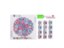 Pintura com Strass: Lindo Padrão de Flores, Pontos de Strass com Ferramentas para Pintura, Artesanato Diy, Decoração de Casa, Presente Dz668 AQUAFORGE