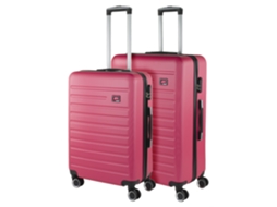 Conjunto de Malas Rígidas SKPAT Nantes Fúcsia Abs (50x76x28 Cm 95l)