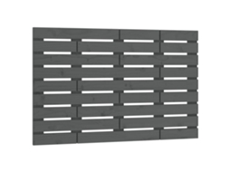 Cabeceira de Parede Madeira de Pinho Maciça Cinza MAISON EXCLUSIVE (96x3x63 cm)