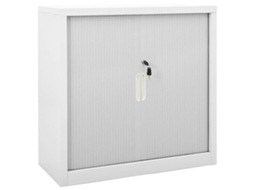 Vidaxl Armário Com Porta Deslizante Aço 90x40x90 Cm Cinzento