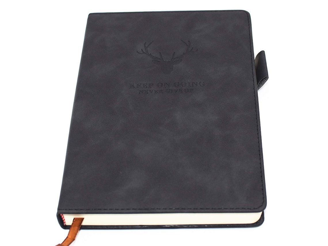 Caderno A5 Pautado, Capa Dura, 360 Páginas, Papel Premium 80g, Ideal Para Notas, Estudos, Esboços E Viagens (azul)