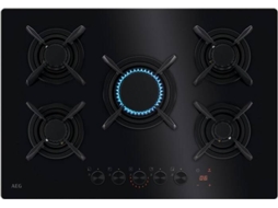 Placa de Gás AEG HKB75453NB (Gás Natural - 74 cm - Preto)